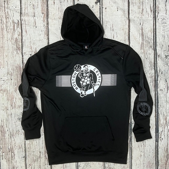 Boston Celtics NBA Basketball Hoodie Pullover Sweatshirt Jumper - Picture 3 of 5